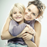Beautiful girl and her young friend